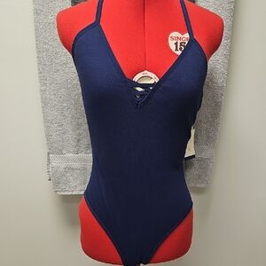 Jasmine & Ginger Navy Bodysuit